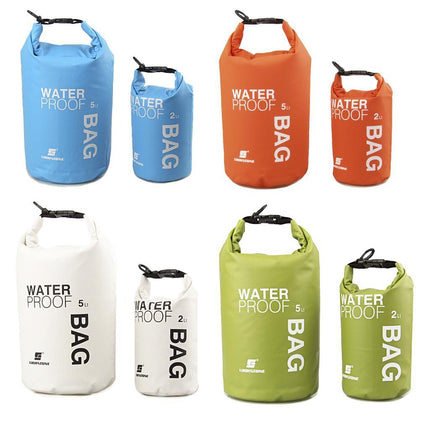 Crofta Waterproof Dry Bag Sack Pouch Kayaking Camping Rafting Floating 2L White