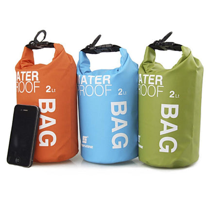 Crofta Waterproof Dry Bag Sack Pouch Kayaking Camping Rafting Floating 2L White