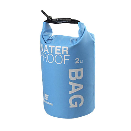 Crofta Waterproof Dry Bag Sack Pouch Kayaking Camping Rafting Floating 2L Blue