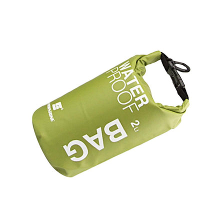 Crofta Waterproof Dry Bag Sack Pouch Kayaking Camping Rafting Floating 2L Green