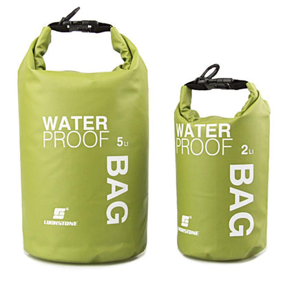 Crofta Waterproof Dry Bag Sack Pouch Kayaking Camping Rafting Floating 2L Green