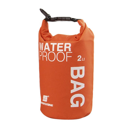 Crofta Waterproof Dry Bag Sack Pouch Kayaking Camping Rafting Floating 2L Orange