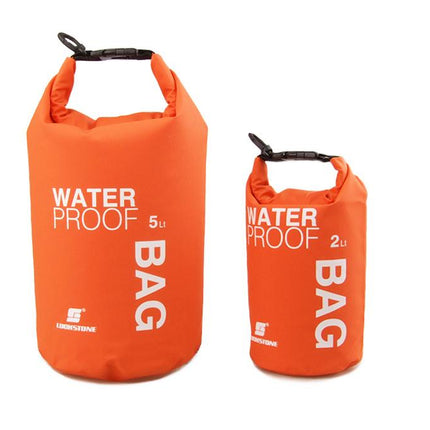 Crofta Waterproof Dry Bag Sack Pouch Kayaking Camping Rafting Floating 2L Orange