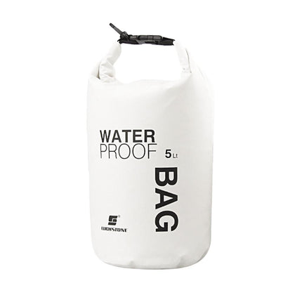 Crofta Waterproof Dry Bag Sack Pouch Kayaking Camping Rafting Floating 5L White