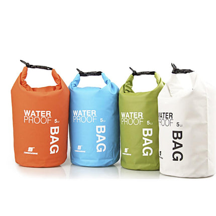 Crofta Waterproof Dry Bag Sack Pouch Kayaking Camping Rafting Floating 5L White