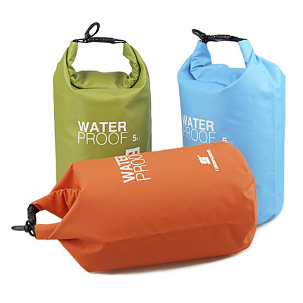 Crofta Waterproof Dry Bag Sack Pouch Kayaking Camping Rafting Floating 5L White