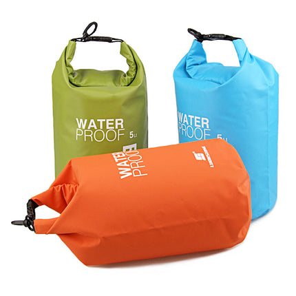 Crofta Waterproof Dry Bag Sack Pouch Kayaking Camping Rafting Floating 5L Green