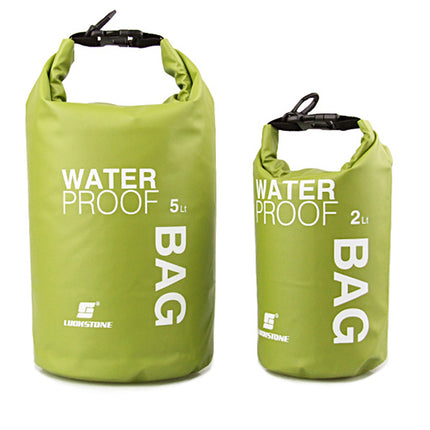 Crofta Waterproof Dry Bag Sack Pouch Kayaking Camping Rafting Floating 5L Green