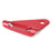 Crofta 10pcs Alloy Triangle Camping Tent Guy Line Bent Runners Fastener Red-L