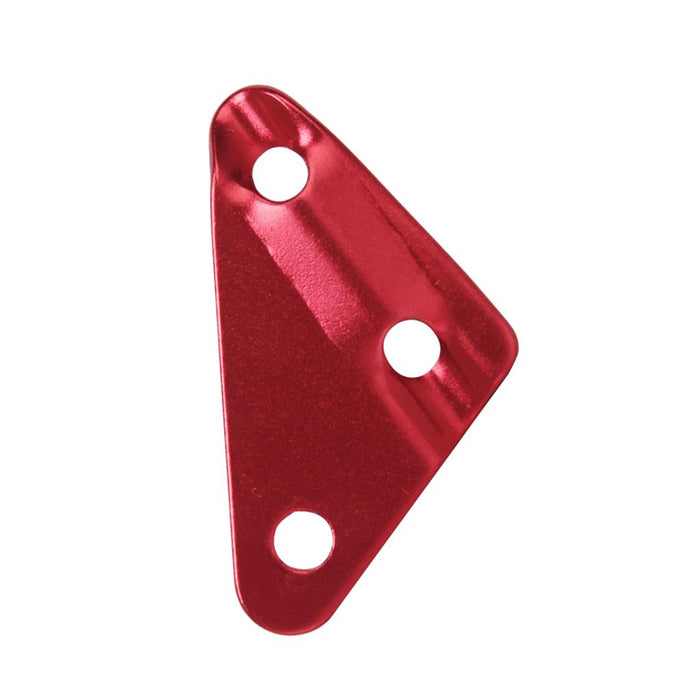 Crofta 10pcs Alloy Triangle Camping Tent Guy Line Bent Runners Fastener Red-L