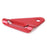 Crofta 10pcs Alloy Triangle Camping Tent Guy Line Bent Runners Fastener Red-M