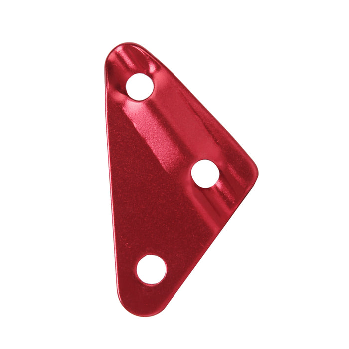 Crofta 10pcs Alloy Triangle Camping Tent Guy Line Bent Runners Fastener Red-M