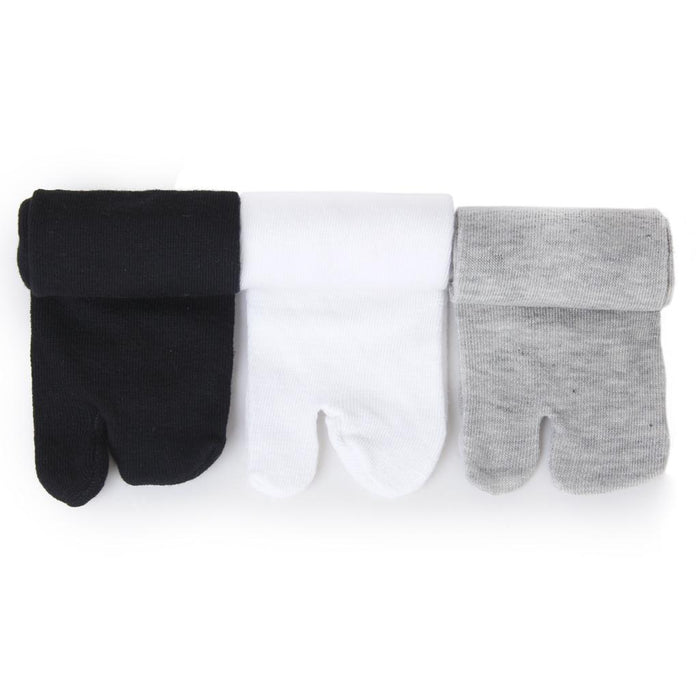 Crofta 1 Pair Elastic 2-Toe Socks Flip Flop Socks Tabi Geta Socks - Melange Grey