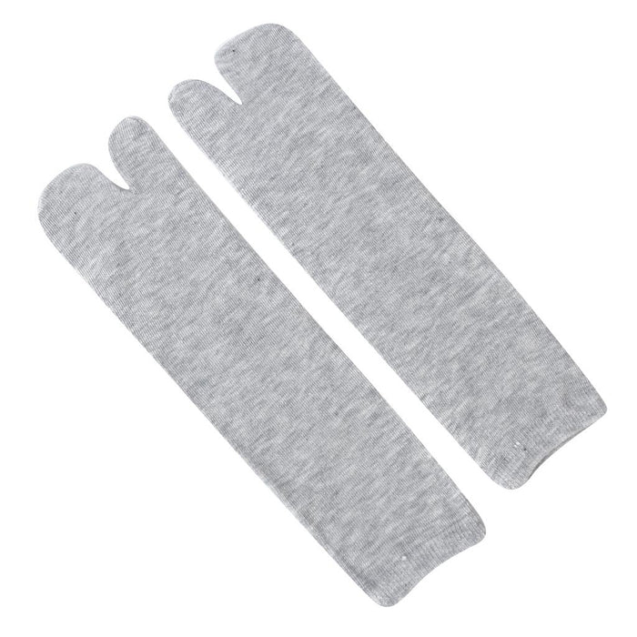 Crofta 1 Pair Elastic 2-Toe Socks Flip Flop Socks Tabi Geta Socks - Melange Grey