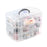 3 Layer 18 compartments Plastic Adjustable Box Storage Case Holder Organizer