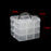 3 Layer 18 compartments Plastic Adjustable Box Storage Case Holder Organizer