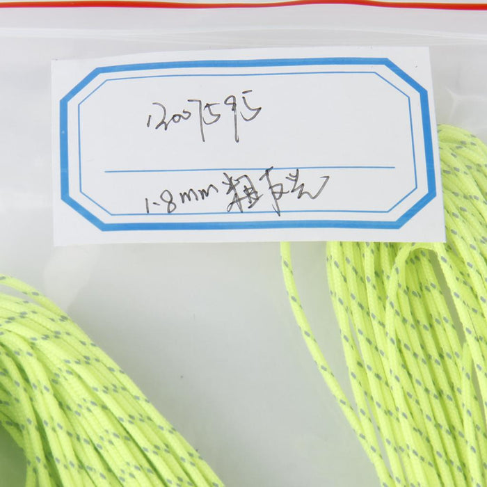 Crofta 1.8MM Green Reflective Guyline Tent Rope Guy Line Camping Cord Paracord