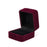 Crofta Small Square Velvet Ring Jewelry Storage Gift Box Holder Organizer - Burgundy