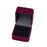 Crofta Small Square Velvet Ring Jewelry Storage Gift Box Holder Organizer - Burgundy