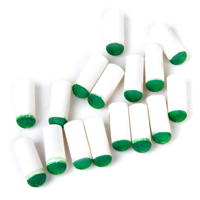 Crofta 100PCS 9mm Push-on snooker tips pool cue stick slip-on tips