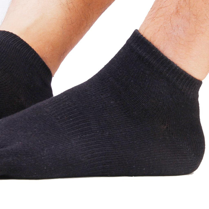 Crofta 1 Pair Unisex Five Fingers Open Toe Socks Breathable Warm Yoga Casual Black