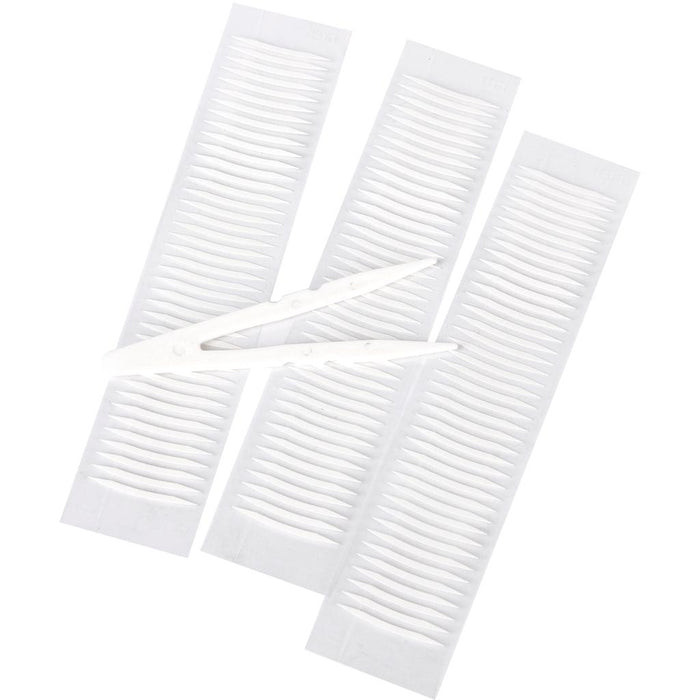 Crofta 120pcs V- shape Adhensive Double-sided Eyelid Eye Tape Sticker Cosmetic Makeup Invisible