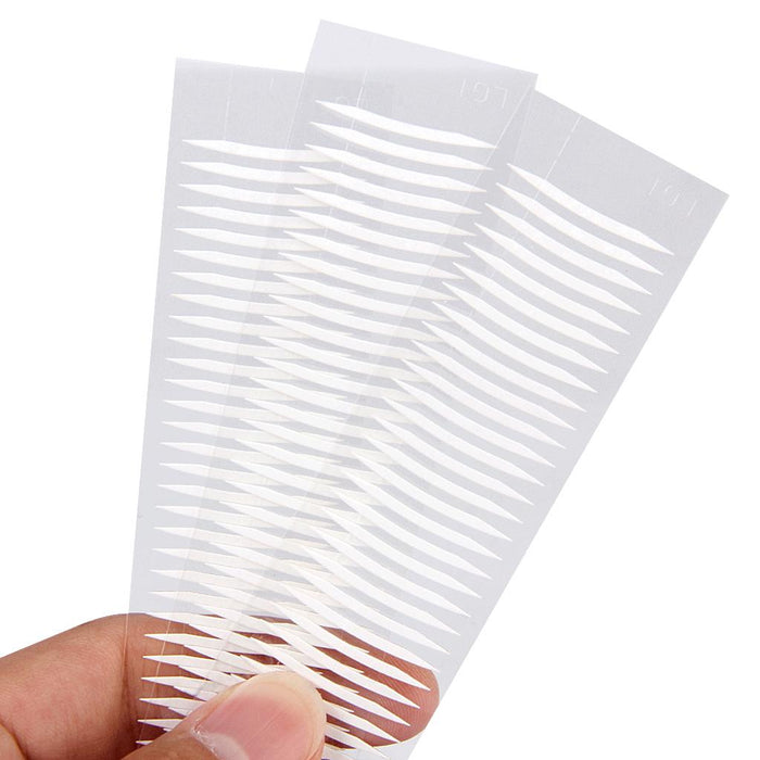 Crofta 120pcs V- shape Adhensive Double-sided Eyelid Eye Tape Sticker Cosmetic Makeup Invisible