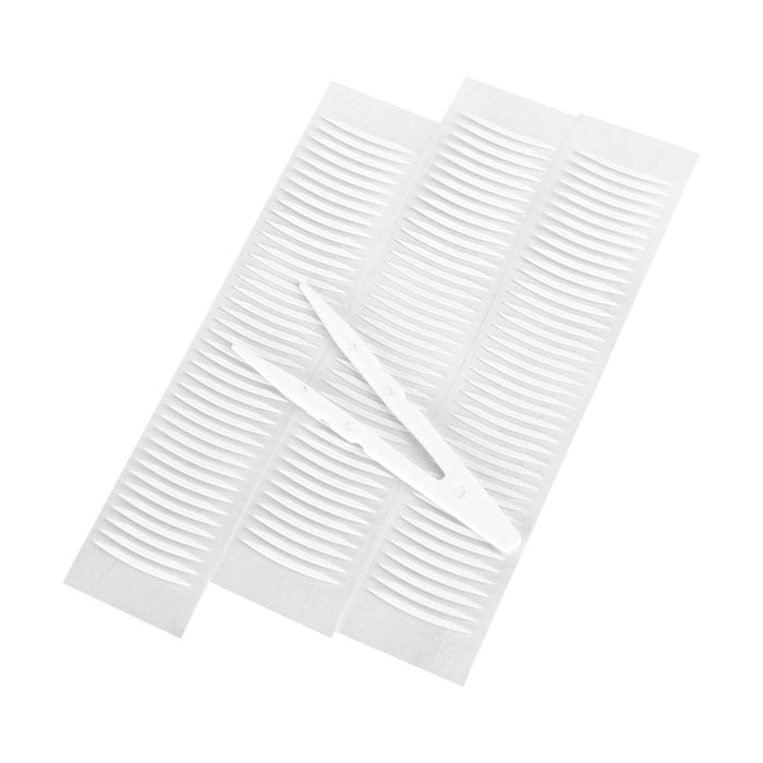 Crofta 120pcs V- shape Adhensive Double-sided Eyelid Eye Tape Sticker Cosmetic Makeup Invisible