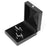 Crofta Black PU Leather Tie Clip Cufflinks Storage Gift Box Case Display Showcase