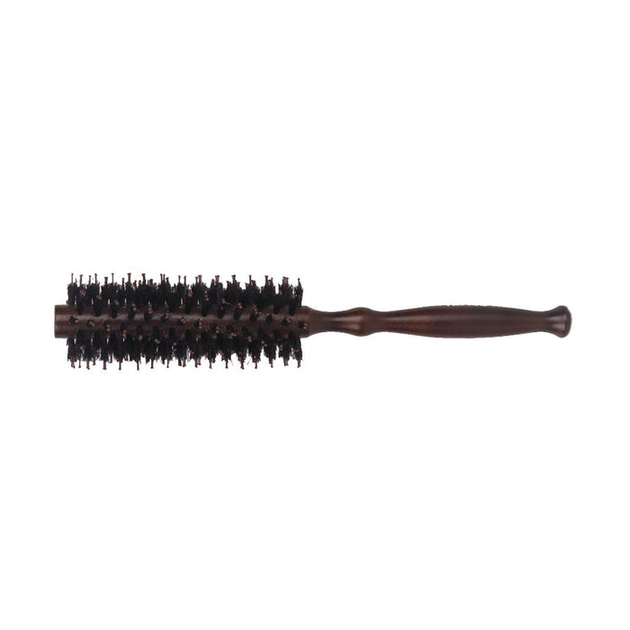 Crofta Wood Handle Hairdressing Bristle Curling Hair Comb Brush Hairbrush