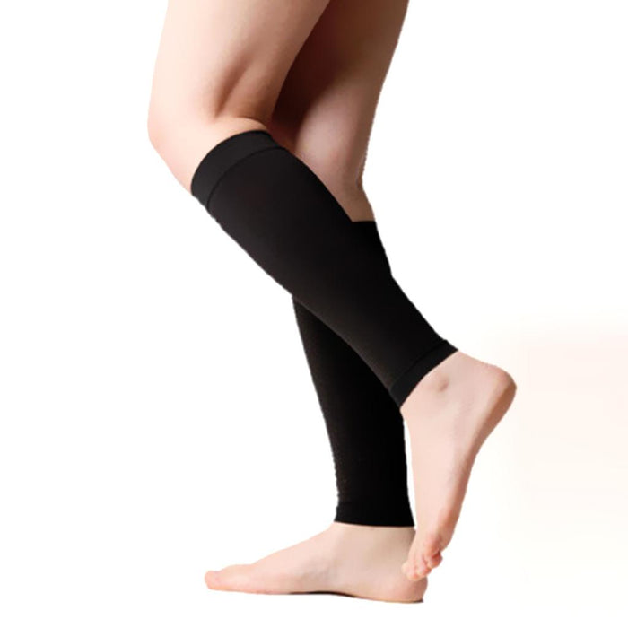 Crofta 2 pair Support Leg Compression Stockings Socks Varicose Veins Calf Knee Brace M