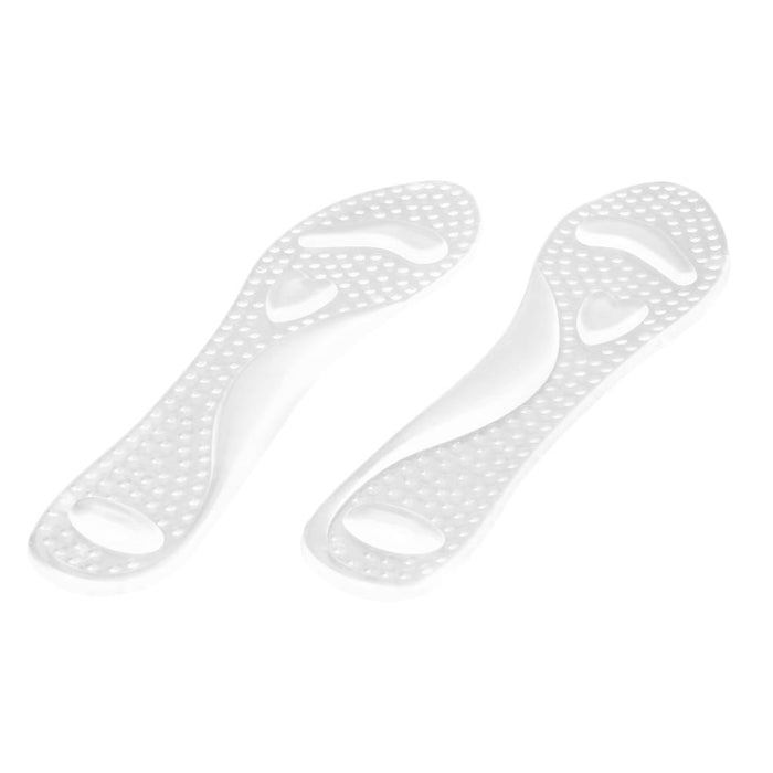 Crofta 1 Pair Reusable Washable Shock Absorbing Silicone Gel Shoe Cushions Shoe Pads 3/4 Arch Support Pads Insole for Women