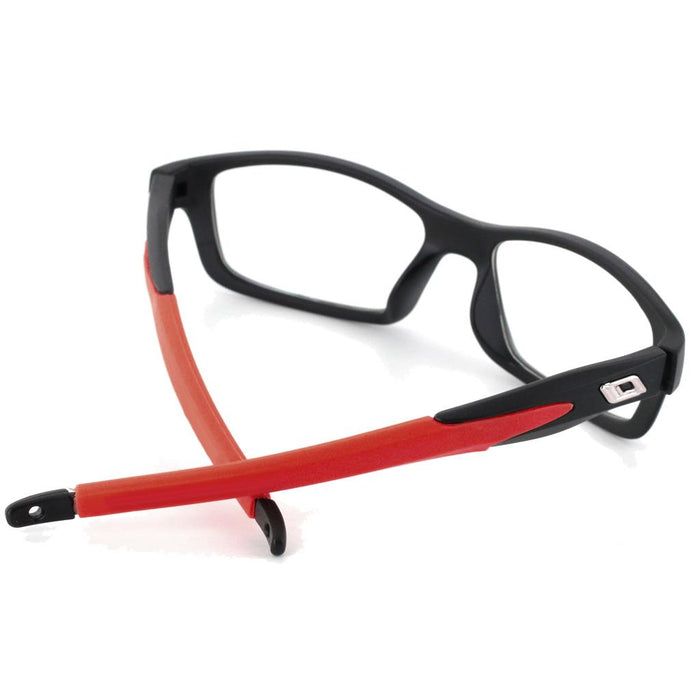 Unisex Sports Style Black Frame Clear Lens Glasses Eyeglasses Spectacles