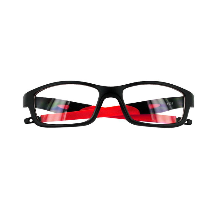 Unisex Sports Style Black Frame Clear Lens Glasses Eyeglasses Spectacles