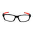 Unisex Sports Style Black Frame Clear Lens Glasses Eyeglasses Spectacles