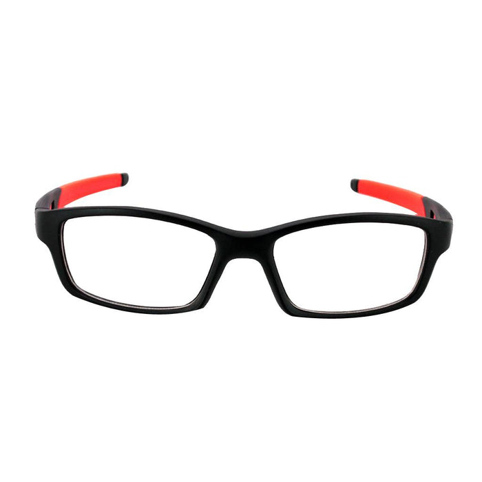 Unisex Sports Style Black Frame Clear Lens Glasses Eyeglasses Spectacles