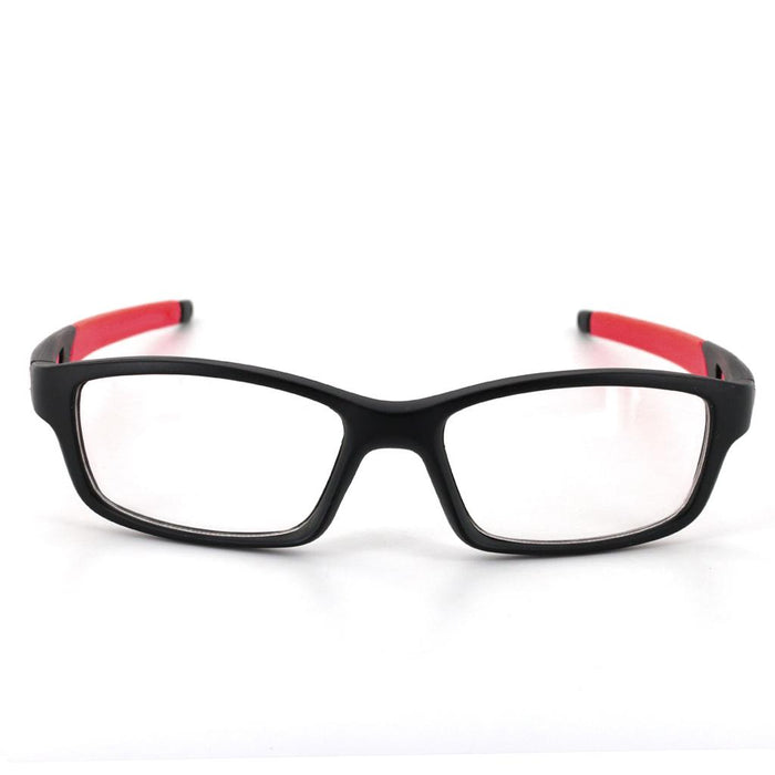 Unisex Sports Style Black Frame Clear Lens Glasses Eyeglasses Spectacles