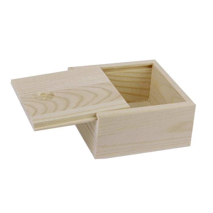 Crofta Nature Wooden Box Storage for Jewellery Essence Oil Bottles Handmade Soap