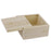 Crofta Wooden Jewelry Bracelet Soap Case Storage Box Holder Organiser Craft Supplies Burlywood 3.3 x 3.3 x 1.6inch Pack Of 2PCS