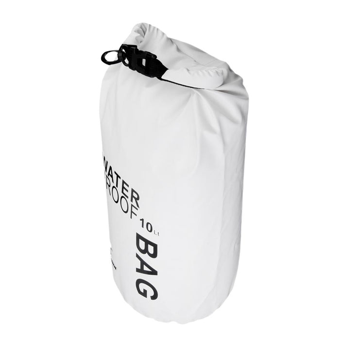 Crofta 10L Waterproof Dry Bag Pouch Camping Boating Kayaking Rafting Canoeing White