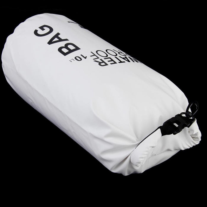 Crofta 10L Waterproof Dry Bag Pouch Camping Boating Kayaking Rafting Canoeing White