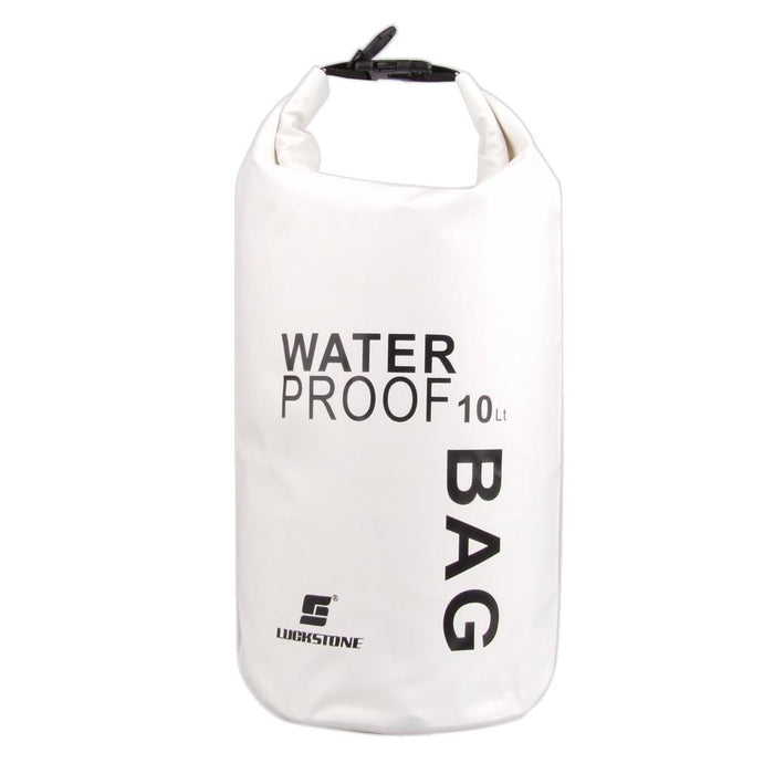 Crofta 10L Waterproof Dry Bag Pouch Camping Boating Kayaking Rafting Canoeing White