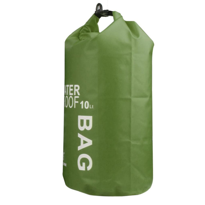 Crofta 10L Waterproof Dry Bag Pouch Camping Boating Kayaking Rafting Canoeing Green