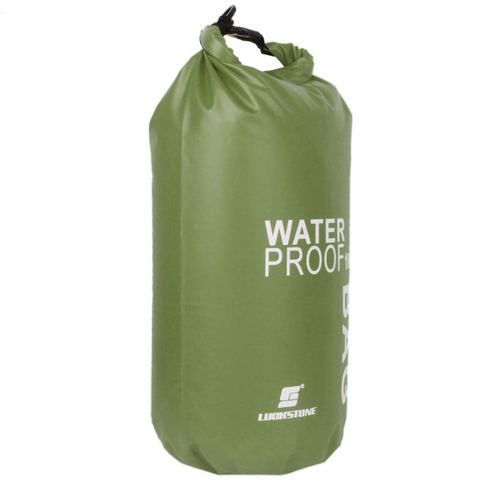 Crofta 10L Waterproof Dry Bag Pouch Camping Boating Kayaking Rafting Canoeing Green