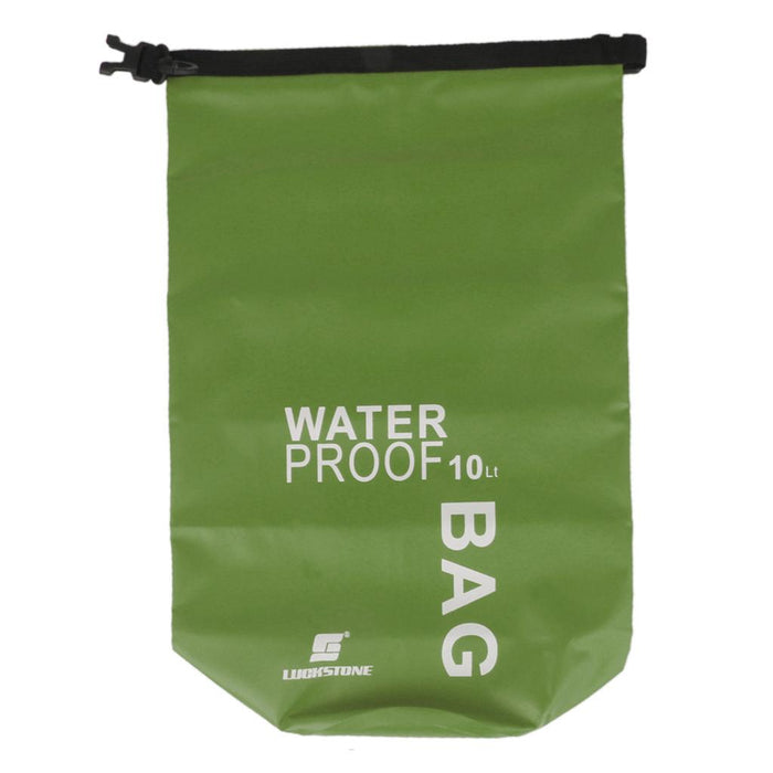 Crofta 10L Waterproof Dry Bag Pouch Camping Boating Kayaking Rafting Canoeing Green