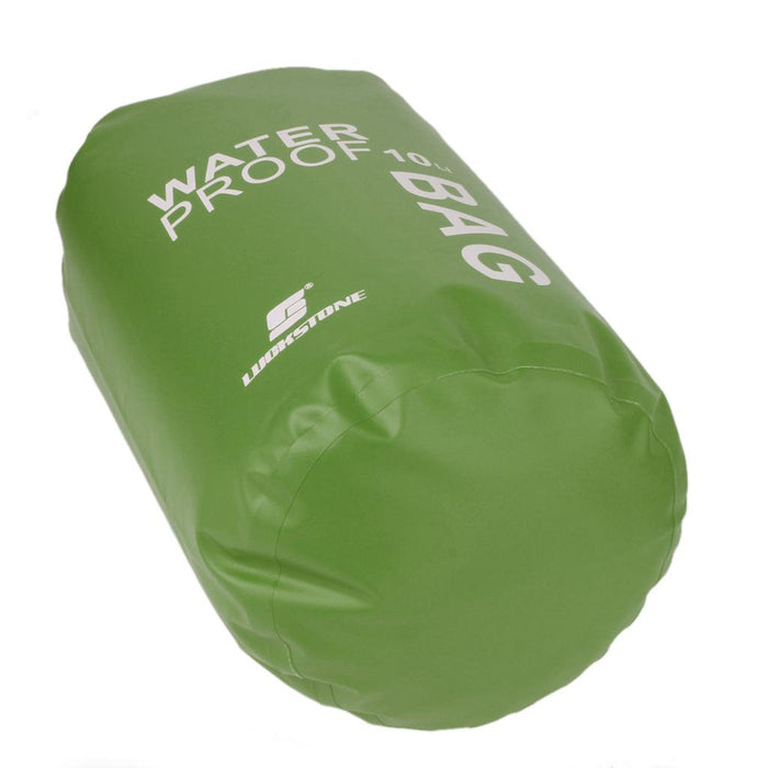 Crofta 10L Waterproof Dry Bag Pouch Camping Boating Kayaking Rafting Canoeing Green