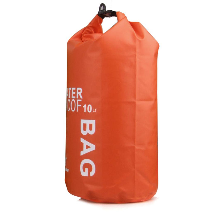 Crofta 10L Waterproof Dry Bag Pouch Camp Boating Kayaking Rafting Canoeing Orange