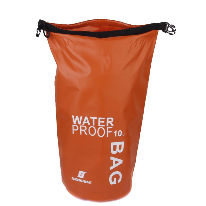 Crofta 10L Waterproof Dry Bag Pouch Camp Boating Kayaking Rafting Canoeing Orange