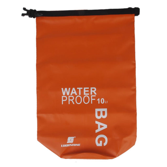 Crofta 10L Waterproof Dry Bag Pouch Camp Boating Kayaking Rafting Canoeing Orange