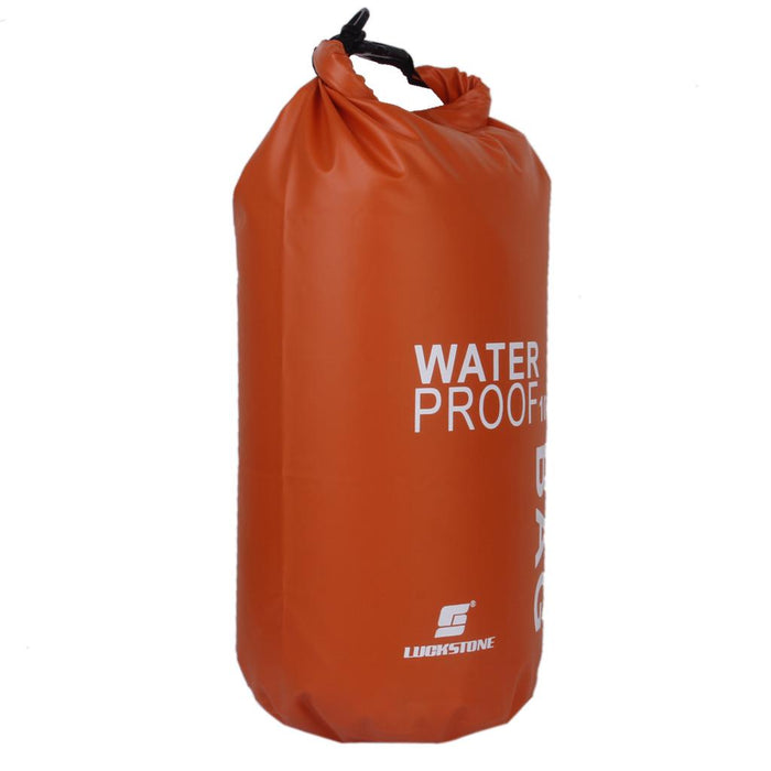 Crofta 10L Waterproof Dry Bag Pouch Camp Boating Kayaking Rafting Canoeing Orange